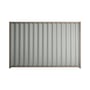 Good Neighbour® Wavelok® 2100mm High Fence Panel Sheet: Gull Grey Post/Track: Marsh