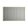 Good Neighbour® Wavelok® 2100mm High Fence Panel Sheet: Gull Grey Post/Track: Primrose