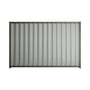 Good Neighbour® Wavelok® 2100mm High Fence Panel Sheet: Gull Grey Post/Track: Rivergum