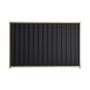 Good Neighbour® Wavelok® 2100mm High Fence Panel Sheet: Gun Metal Grey Post/Track: Merino