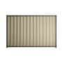 Good Neighbour® Wavelok® 2100mm High Fence Panel Sheet: Merino Post/Track: Rivergum