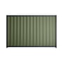 Good Neighbour® Wavelok® 2100mm High Fence Panel Sheet: Mist Green Post/Track: Dark Stone