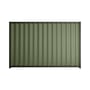 Good Neighbour® Wavelok® 2100mm High Fence Panel Sheet: Mist Green Post/Track: Slate Grey