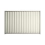 Good Neighbour® Wavelok® 2100mm High Fence Panel Sheet: Off White Post/Track: Birch
