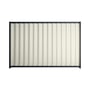Good Neighbour® Wavelok® 2100mm High Fence Panel Sheet: Off White Post/Track: Dark Stone