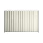 Good Neighbour® Wavelok® 2100mm High Fence Panel Sheet: Off White Post/Track: Gull Grey