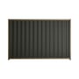 Good Neighbour® Wavelok® 2100mm High Fence Panel Sheet: Slate Grey Post/Track: Beige