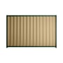 Good Neighbour® Wavelok® 2100mm High Fence Panel Sheet: Wheat Post/Track: Caulfield Green