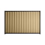 Good Neighbour® Wavelok® 2100mm High Fence Panel Sheet: Wheat Post/Track: Gun Metal Grey