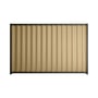 Good Neighbour® Wavelok® 2100mm High Fence Panel Sheet: Wheat Post/Track: Slate Grey
