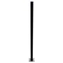 Aluminium Pool Fencing Post With Base Plate 50x50mm x 1300mm Black