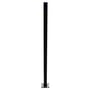 Aluminium Pool Fencing Post With Base Plate 50x50mm x 1600mm Black