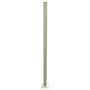 Aluminium Pool Fencing Post With Base Plate 50x50mm x 1600mm Cream