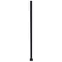 Steel Fence Post With Base Plate 50x50mm x 3000mm Black