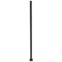 Heritage Steel Fence Post With Base Plate 50x50mm x 1800mm Gun Metal Grey