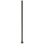 Heritage Steel Fence Post With Base Plate 50x50mm x 1800mm Slate Grey