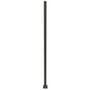 Steel Fence Post With Base Plate 50x50mm x 3000mm Slate Grey