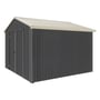 Handi-Heritage Shed H3 3.30X3.30 Roof:Merino Wall:Gun Metal Grey Gable End Double Door