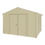 Handi-Heritage Shed H3 3.30X3.30 Roof:Primrose Wall:Primrose Gable End Double Door