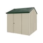 Handi-Heritage Shed H1 2.54X2.52 Roof:Caulfield Green Wall:Merino Front/Rear Single Door
