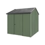Handi-Heritage Shed H1 2.54X2.52 Roof:Gun Metal Grey Wall:Rivergum Front/Rear Single Door