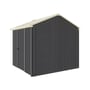 Handi-Heritage Shed H1 2.54X2.52 Roof:Primrose Wall:Gun Metal Grey Front/Rear Single Door