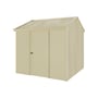 Handi-Heritage Shed H1 2.54X2.52 Roof:Primrose Wall:Primrose Front/Rear Single Door