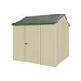 Handi-Heritage Shed H1 2.54X2.52 Roof:Rivergum Wall:Primrose Front/Rear Single Door