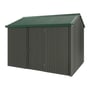 Handi-Heritage Shed H2 3.30X2.52 Roof:Caulfield Green Wall:Slate Grey Front/Rear Single Door