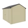 Handi-Heritage Shed H2 3.30X2.52 Roof:Gun Metal Grey Wall:Primrose Front/Rear Single Door