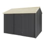 Handi-Heritage Shed H2 3.30X2.52 Roof:Primrose Wall:Gun Metal Grey Front/Rear Single Door