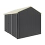 Handi-Heritage Shed H2 3.30X2.52 Roof:Primrose Wall:Gun Metal Grey Front/Rear Single Door