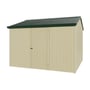 Handi-Heritage Shed H3 3.30X3.30 Roof:Caulfield Green Wall:Primrose Front/Rear Single Door