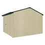Handi-Heritage Shed H3 3.30X3.30 Roof:Caulfield Green Wall:Primrose Front/Rear Single Door