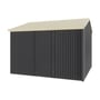Handi-Heritage Shed H3 3.30X3.30 Roof:Primrose Wall:Gun Metal Grey Front/Rear Single Door