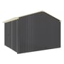 Handi-Heritage Shed H3 3.30X3.30 Roof:Primrose Wall:Gun Metal Grey Front/Rear Single Door