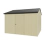 Handi-Heritage Shed H3 3.30X3.30 Roof:Slate Grey Wall:Primrose Front/Rear Single Door