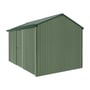 Handi-Heritage Shed H4 3.96X2.52 Roof:Caulfield Green Wall:Rivergum Front/Rear Single Door