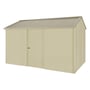 Handi-Heritage Shed H4 3.96X2.52 Roof:Merino Wall:Primrose Front/Rear Single Door
