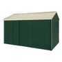 Handi-Heritage Shed H4 3.96X2.52 Roof:Primrose Wall:Caulfield Green Front/Rear Single Door