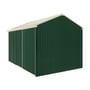 Handi-Heritage Shed H4 3.96X2.52 Roof:Primrose Wall:Caulfield Green Front/Rear Single Door