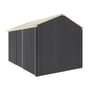 Handi-Heritage Shed H4 3.96X2.52 Roof:Primrose Wall: Gun Metal Grey Front/Rear Single Door