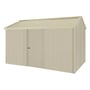 Handi-Heritage Shed H4 3.96X2.52 Roof:Primrose Wall:Merino Front/Rear Single Door