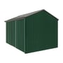 Handi-Heritage Shed H4 3.96X2.52 Roof:Slate Grey Wall:Caulfield Green Front/Rear Single Door