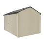Handi-Heritage Shed H4 3.96X2.52 Roof:Slate Grey Wall:Merino Front/Rear Single Door