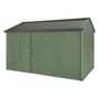 Handi-Heritage Shed H4 3.96X2.52 Roof:Slate Grey Wall:Rivergum Front/Rear Single Door