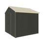 Handi-Heritage Shed H1 2.54X2.52 Roof:Primrose Wall:Slate Grey Gable End Single Door