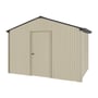 Handi-Heritage Shed H2 3.30X2.52 Roof:Gun Metal Grey Wall:Merino Gable End Single Door