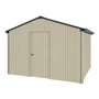 Handi-Heritage Shed H3 3.30X3.30 Roof:Caulfield Green Wall:Merino Gable End Single Door