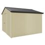 Handi-Heritage Shed H3 3.30X3.30 Roof:Gun Metal Grey Wall:Primrose Gable End Single Door